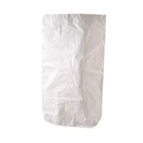   Fóliával bélelt éltalpas nátronzsák, fehér - 500x850x150mm