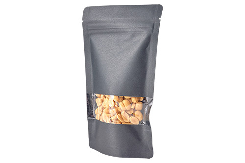 Doypack -  Fekete ablakos társított tasak 500ml - 50db